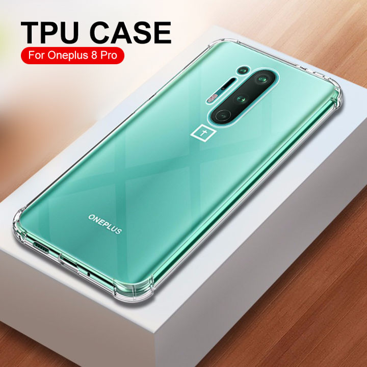 Shockproof Phone Case For Oneplus 8 Pro Case Clear Soft TPU Protection Cover For Oneplus 7T Pro 8T 8t 8Pro Nord N100 N10 5G Capa