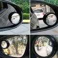 Universal Wide Angle Car Blind Spot Convex Side Mirror Circle. 