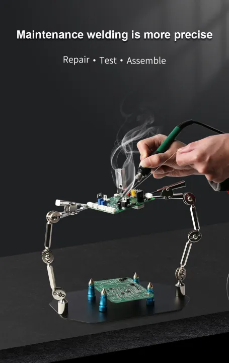 PCB%20Board%20Holder%20Adjustable%20Clamp%20Solder%20Helping%20Hands%20Tool%20-%20Image%204