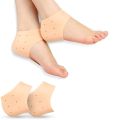 Silicone Gel Heel Pad Socks For Pain Relief And Anti Crack Heels. 