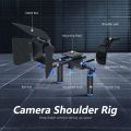NEEWER Camera Shoulder Rig, Video Film Making System Kit for DSLR Camera and Camcorder with Shoulder Mount, 15mm Rod, Handgrip and Matte Box, Compatible with Canon Nikon Sony DSLR Cameras (Blue). 