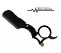 Professional Black Ring Finger Handle Razor Barber Hair Shaving Straight Cut Throat Beard Styling Finger Ring Razor For Barber Salon and Personal Use Hair Trimmer Clean-Shave Wet Shaving Razor For Men. 
