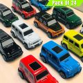"Jeep Metal Die-Cast Toy Cars – G-Class SUV Model – 1:64 Scale Miniature Vehicles for Kids – Multicolor (Pack of 12) | Tayyab Enterprises". 