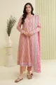 Zellbury Unstitched 3 Piece Lawn Shirt Shalwar Dupatta - 0878 Suit For Women - Cambric Bottom Lawn Dupatta - Essential Unstitched Collection - Unstitched Fabric For Women - Summer - Aug Arrivals. 