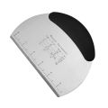 Dough Scraper Stainless Steel Pastry Dough Cutter Semicircular Bench Scraper Cake Bread Pizza Dough Cutter Chopper Baking Tools. 
