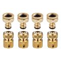 8 Pieces Garden Hose Tap Connector 1/2 Inch and 3/4 Inch Size 2-In-1 and 1/2 Inch Hose Pipe Quick Connector. 