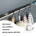 8 PCS No Drill Curtain Rods Brackets Nail Free Adjustable Hooks Storage Hooks Clamp. 