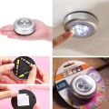 LED Tap Light, Stick on Push Button Touch Lights Battery Powered Lights for Closets, Under Cabinets, Counters, Bright Wireless Night Light Indoor Tap Touch Lamp for Kids (without cell ). 