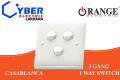 Orange Switches and Sockets 1 Gang Casablanca. 