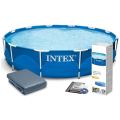 Intex - Round Metal Frame Swimming Pool - 12 ft - 28210. 