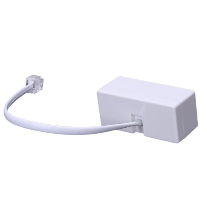 QUANBU RJ11 Plug to Dual UK BT Telephone Socket Convertor
