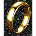 Golden Stainless Steel Ring For Women. 