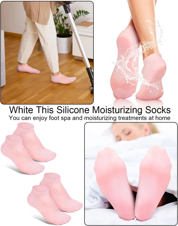 Silicone Moisturizing Foot Socks, Soft Silicone Socks, Anti Slip