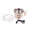 Multi-function Portable Electric Cooker - Egg Steamer - Noodle Pot - Mini Rice Cooker - Electric Kettle - Stainless Steel Mini Cooker - Electric Cooker Pan - Double Layer Non-Stick Pan For Kitchen - 2 Pots - Multi Color Cooker. 