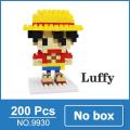 One Piece Figures Luffy Ace Nami Zoro Chopper Sanji Robin Anime Figurines Toy Mini Blocks For Children Boyfriend Teenager Gift. 