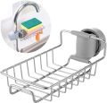 Sponge Holder for Kitchen Stainless Steel Faucet Rack Adjustable Sink Caddy Organizer Soap Drainer Bathroom Accessories. 