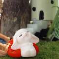 Chinese Style Rabbit Statue Small Bunny Figurine Sculpture for Table Year Decoration , 2.6cmx3.7cm. 