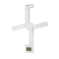 Compact Folding Digital Kitchen Scale, with LCD Display,White. 
