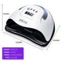 SUN X7 MAX Double Hands Max Professional UV LED Nail Lamp - 228w, 57pcs bulb Mini Size with Smart Auto Sensor, USB Plug, and LED UV Dual Light Source for Nail Art, Gel Nail Polish, and Curing.. 