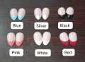 24 Pcs  Almond Shape French Nail Tip Artificial Nails Natural Colors  French Nails With Glue For Girls And Women. 