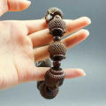 Agarwood bracelet carved Buddha head Buddha beads for men and women agarwood bracelets for men and women to play with beads Buddha beads bracelets. 