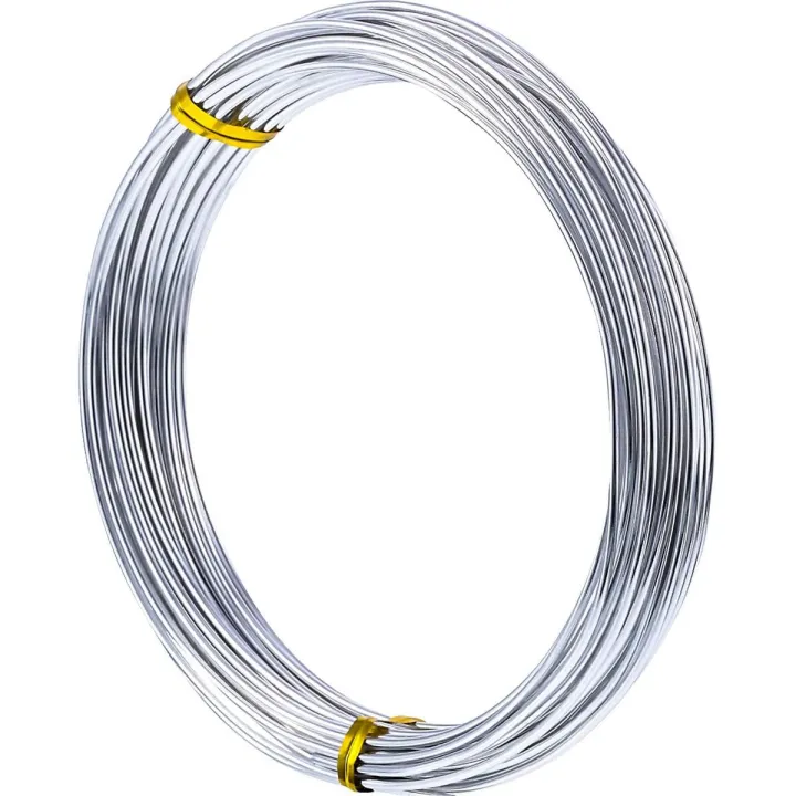 Stainless Steel Wire Silver 1mm 1.5mm 2mm Bendable Metal Craft Wire for Making DIY Crafts Art and Craft Material Jewellery Making Accessories Beads Wire
