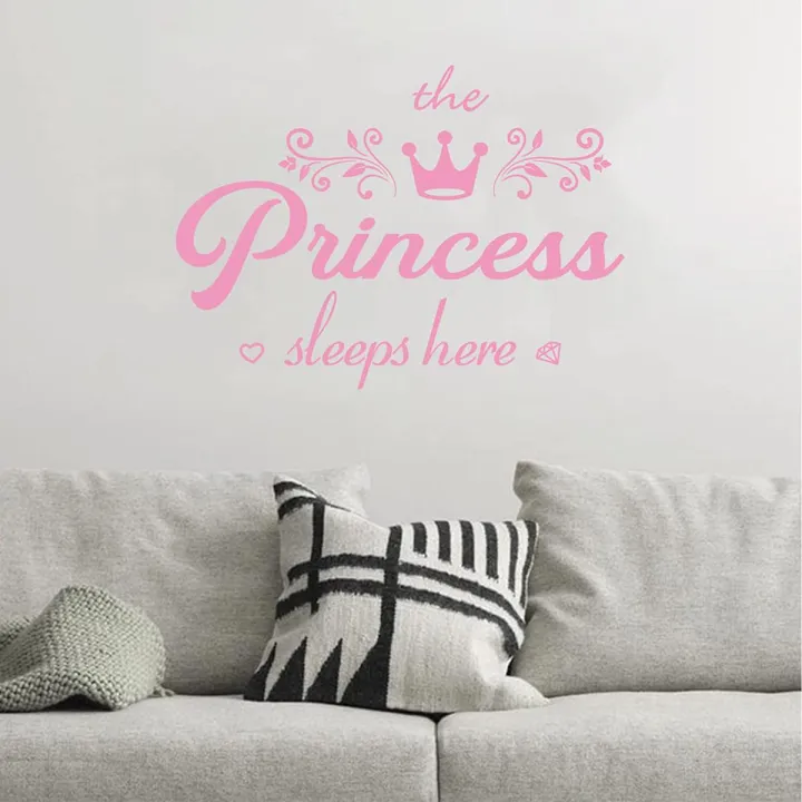 WallsArt%20Store%20Crown%20Diamond%20Wall%20Decals%20Princess%20Sleep%20Here%20Wall%20Stickers%20Removable%20DIY%20Mural%20Art%20Words%20With%20Flower%20Quotes%20Vinyl%20Stickers%20for%20Kids%20Bedroom%20Living%20Room%20Nursery%20Home%20Background%20Decoration%20-%20Image%202