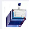 ID card cover holder 10 pcs plastic. 
