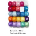 Handmade Mercerized Cotton Yarn 0.8MM Colorful Crochet Thread Thin Soft Knitted Yarn Sewing. 