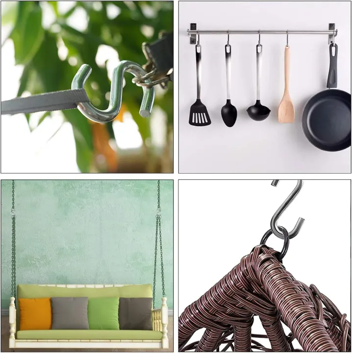 S%20Hooks%20304%20Stainless%20Steel%20Heavy%20Duty%20S%20Hooks%205PCS,%203.2%20inches%20Long%20and%205/16%20inches%20Thick,S%20Shaped%20Hanging%20Hook%20is%20Used%20to%20Hang%20Any%20Objects%20in%20hammocks,%20Swings,%20workshops%20or%20garages%20-%20Image%202