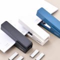 Deli Nusign Stapler With 1000 Pieces Staples 24/6 26/6 Fashion Korean Stapler for Stationery Office Accessories School Supplies Absurd Zon. 
