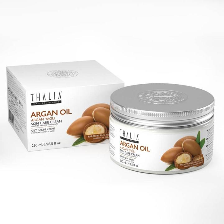 Argan Oil Skin Care Cream 250 ml - Whitening Skin Cream - Beauty Cream - Nourishing Cream - Body Cream - Organic Argan Oil, Shea Cream - Moisturizing Cream - Glowing Skin