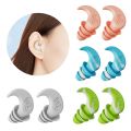 【hot】 1 Pair Sleep Earplugs Noise Reduction Soundproof Ear Protector Three-Layer Soft Silicone Earplug Waterproof Swimming Ear Plugs. 
