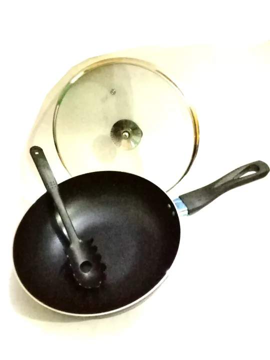 CHEFLINE%20Wok%20Non%20Stick%2026cm%20Karahi%20Deep%20Frying%20pan%20Cooking%20Pot%20With%20FREE%20NONSTCIK%20SPOON%20-%20Image%204