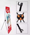 Panda X stand banner Flex Standee - Display Stand 2x5 feet for Marketing Promotions - Flex Standee - X Display Stand without PanaFlex. 