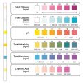 50pcs 6 Inch 1 Swimming Pool SPA Test Strips Swimming Pool PH Tester Paper Test TC CL PH ALK CYA TH Water Testing Products. 