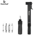 MeterMall Mini Bike Pump 80PSI Portable Bicycle Tire Pump With With Vehicle Mounting Bracket And 2pcs Mounting Screws For Schrader Valve/Presta Valve General Purpose. 
