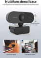Webcam with Microphone and Tripöd for PC, Desktop, Laptop, Plug and Play USB Web Camera with Privacy Cover, 1080P Full HD Webcam for Conference, Studying, Zoom, Skype, Compatible Windows, Mác Android & More.. 