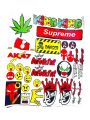 peck of 30 pcs stickers foe bike modificaion and decoration honda cg 125 and cd 70 #sticker #bikesticker. 