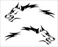 Wolf (pair) car graphics decal stripes van universal sticker side decals camper Bumper Car Sticker Universal. 