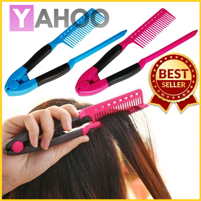 V-shaped Clip-type Girls / Accessories / Hair Accessories Curling Comb Design And Modeling Intelligent DIY Anti-static Hairdressing ABS Straightening Brush