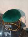 Metal Stool Ottoman Stool Sitting Stool Round Shape for Living Room Furniture Ottoman puff for Sitting Ring Gold Legs Single Piece STM. 