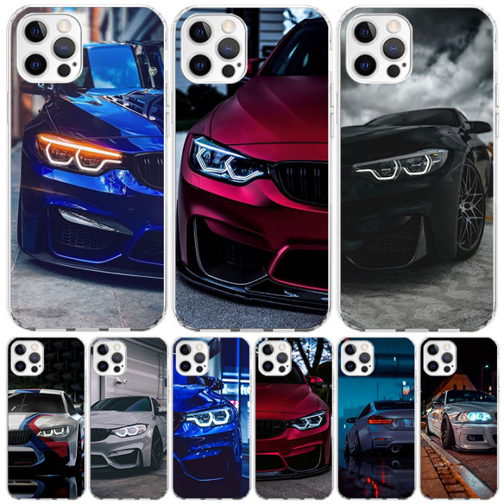 Blue Red Car for Bmw Cover Phone Case For iPhone 11 14 Pro Max 15 13 12 Mini X 8 6S 7 Plus XS + XR 5S SE Call Mobile Coque