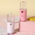 USB Mist Facial Sprayer Humidifier Rechargeable Nebulizer Face Steamer Moisturizing Beauty Instruments Face Skin Care Tool -  1Pc. 