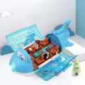 360° Rotating Electric Airplane Toys for Kids Bump and Go Action Toddler Toy Plane with LED Flashing Light Sound for Boys. 