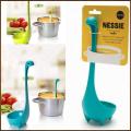Soup Ladle,Dinosaur Cute Long Handle Soup Spoons, Standing Plastic Spoons, Generic Cartoon Dinosaur Soup Ladle Loch Ness Monster Design Utensil Spoon. 