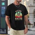 Pitter Patter Let's Get At 'er Dog Funny Vintage T-shirt funny t shirt oversized t-shirt cute clothes mens workout shirts. 