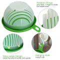 Salad Cutter Bowl Upgraded Easy Salad Maker | Fast Fruit Vegetable Salad Chopper Bowl | Fresh Salad Slicer | Drain Basket. 