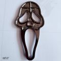 Ghostface Logo Black Color Style 1 piece Logo Metal Emblem Metal Body Monogram For Car Motorcycle Decorative Metal Marka Self Adhesive Metal Logo. 