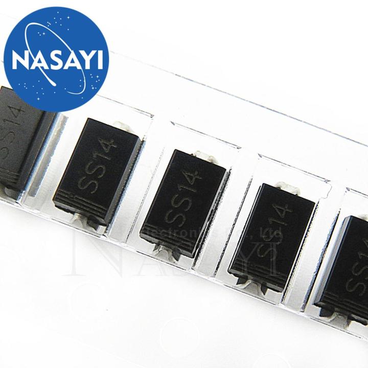 10PCS 1N5819 IN5819 silkscreen SS14 patch rectifier Schottky diode DO-214AC